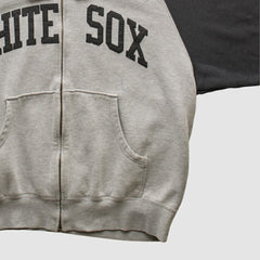 Chicago White Sox Majestic 2000s Hooded Full Zip Sweatshirt - Heather Gray - Vintage - Fanatics on Sale