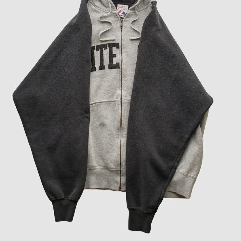 Chicago White Sox Majestic 2000s Hooded Full Zip Sweatshirt - Heather Gray - Vintage - Fanatics on Sale
