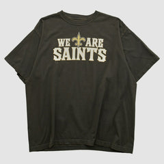 Fanatics New Orleans Saints Reebok 2000s T-shirt Black Vintage
