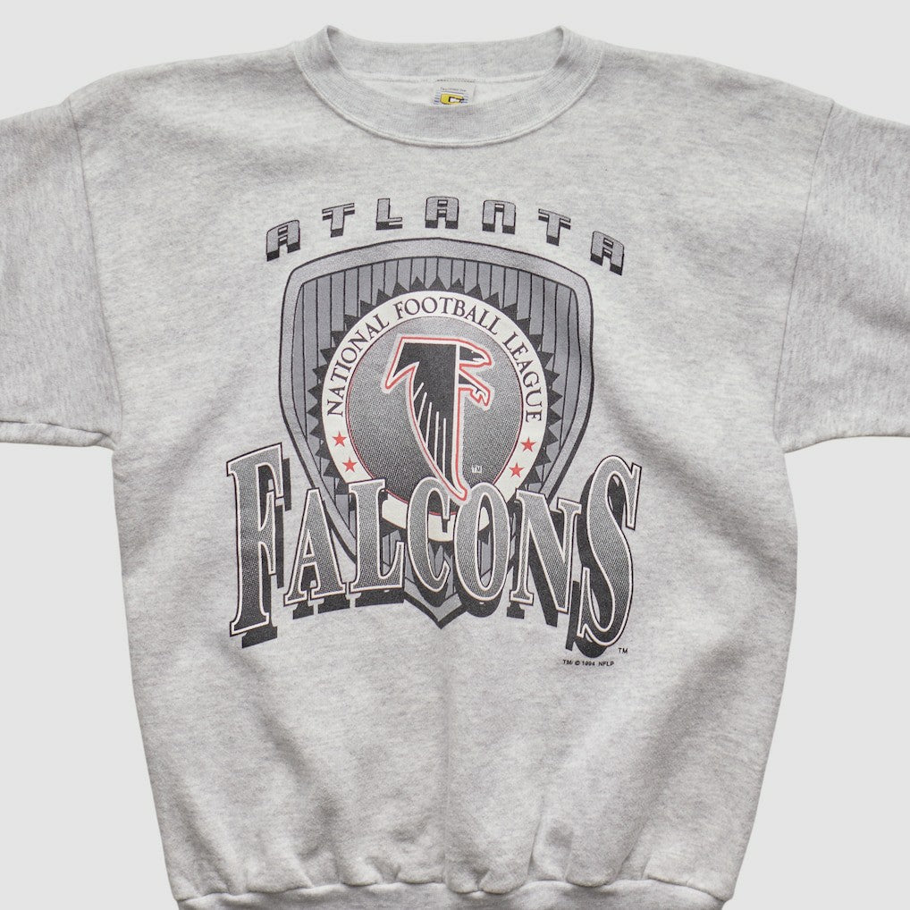 Fanatics Atlanta Falcons Competitor 1994 Pullover Sweatshirt Heather Gray Vintage