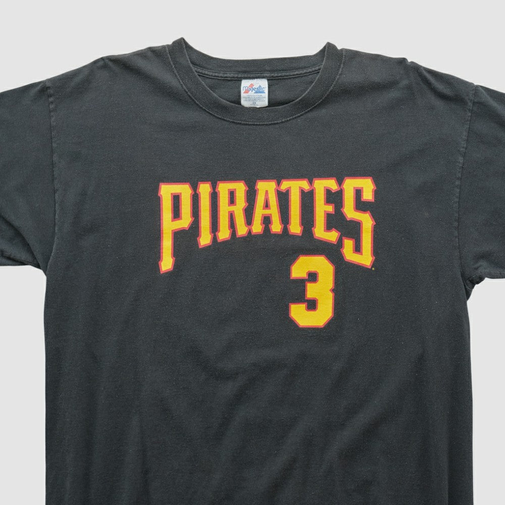 Pittsburgh Pirates Majestic T-shirt - Black - 2XVintage - Fanatics Discount