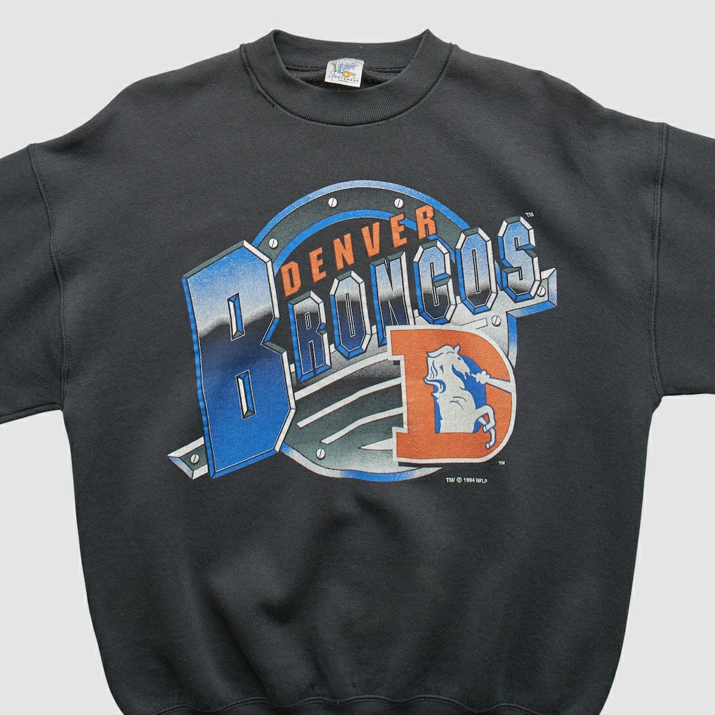 Fanatics Denver Broncos Fan Sportswear 1994 Pullover Sweatshirt Black Vintage