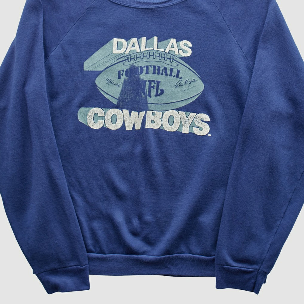 Fanatics Dallas Cowboys 80s Pullover Sweatshirt Blue Vintage
