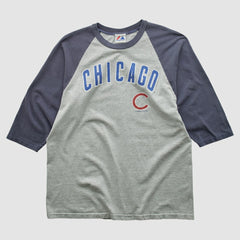 Chicago Cubs Majestic 2000s T-shirt - Heather Gray - Vintage - Fanatics Sale