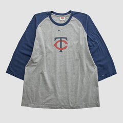 Minnesota Twins Nike 2000s T-shirt - Heather Gray - 3XVintage - Nike Lifestyle