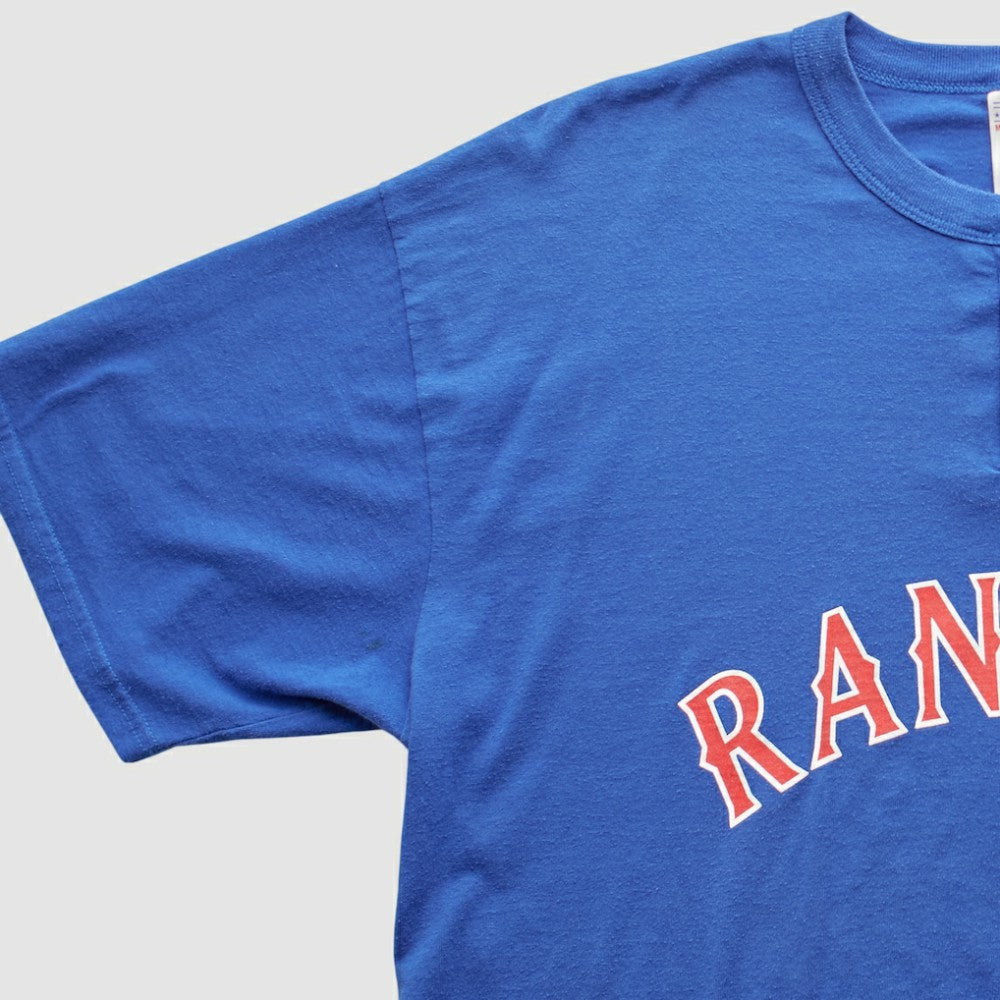 Texas Rangers Majestic 2000s T-shirt - Blue - XVintage - Fanatics Lifestyle