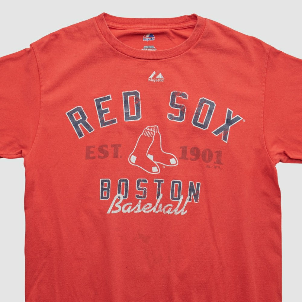 Boston Red Sox Majestic 2010s T-shirt - Red - Vintage - Fanatics Discount