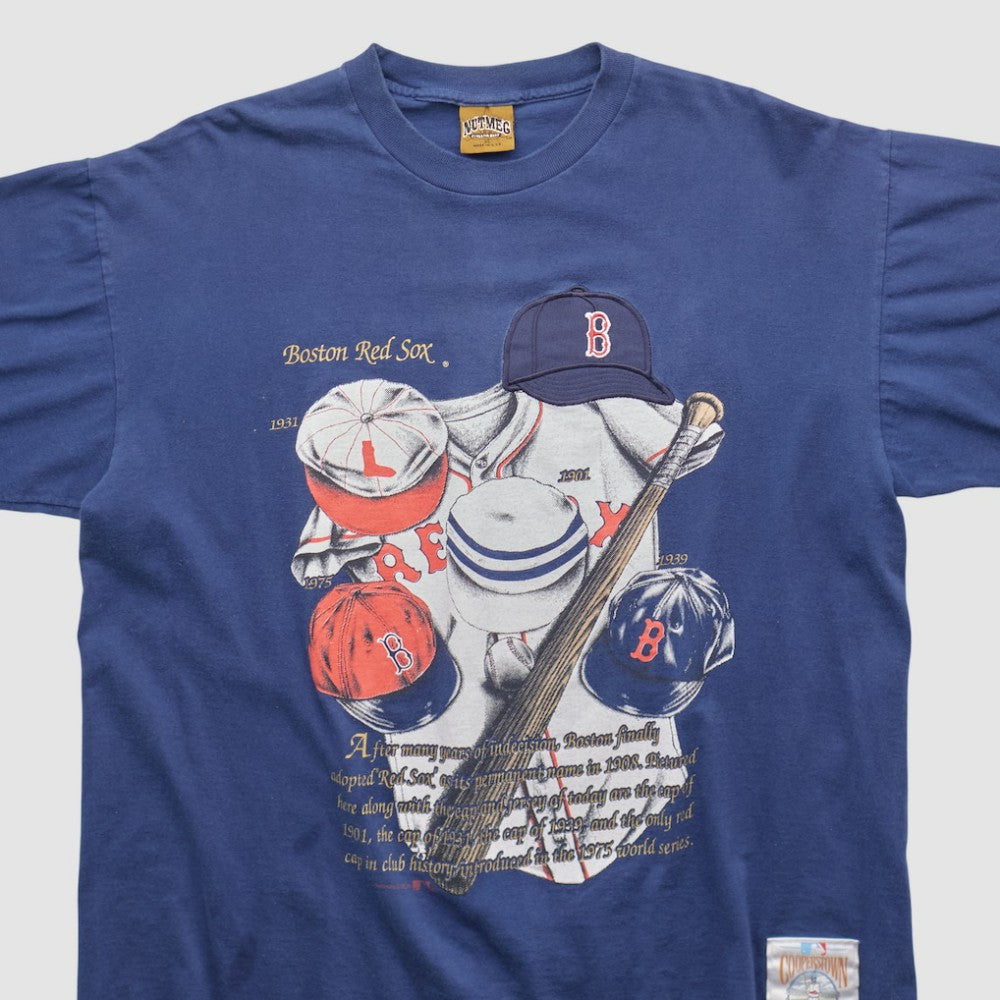 Boston Red Sox Nutmeg Mills 90s T-shirt - Navy - XVintage - Fanatics Lifestyle