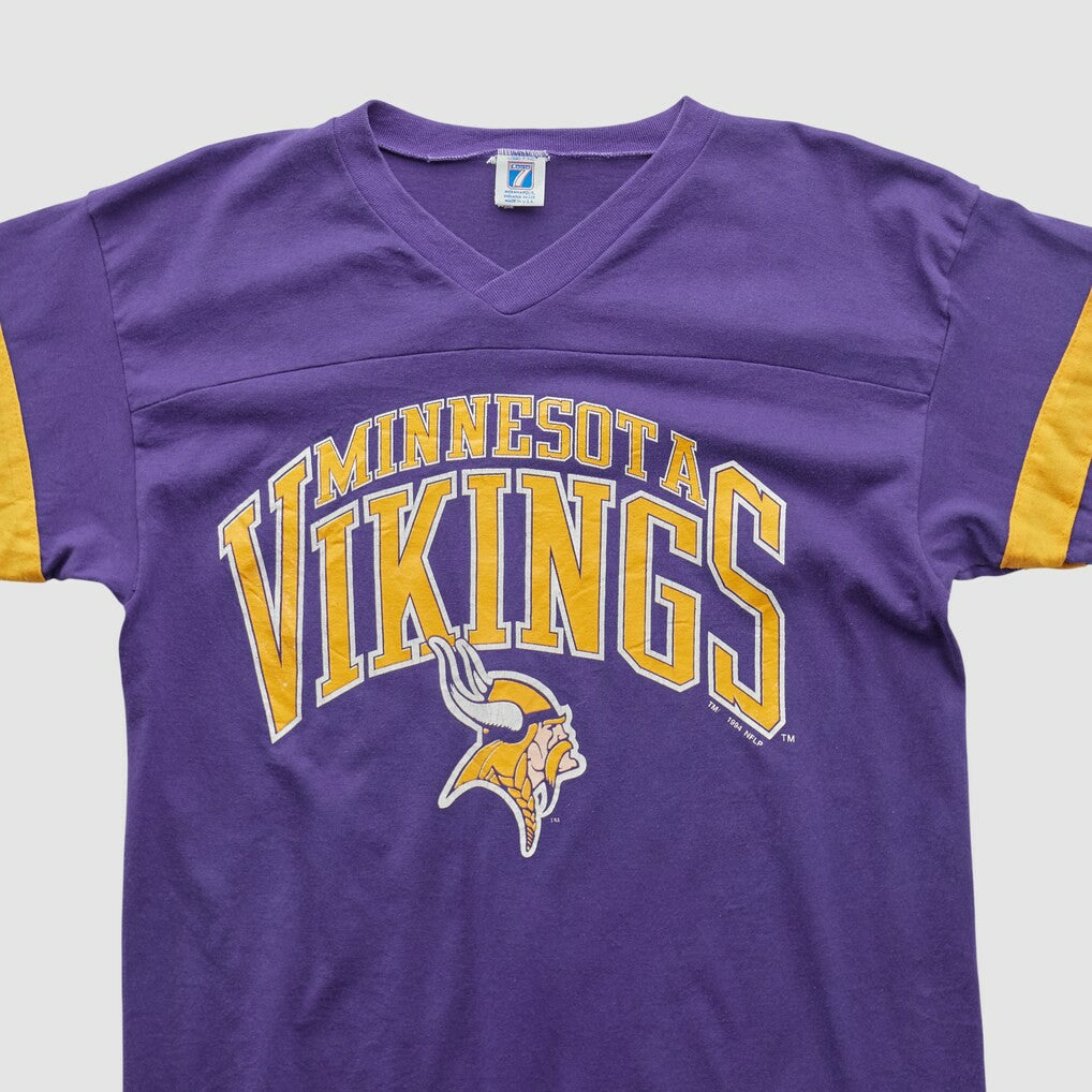 Fanatics Minnesota Vikings Logo 7 90s T-shirt Purple Vintage