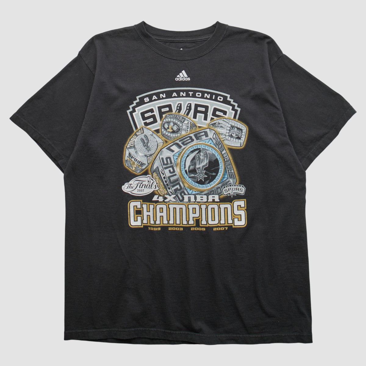 San Antonio Spurs 2007 T-shirt Black Vintage | Adidas Lifestyle