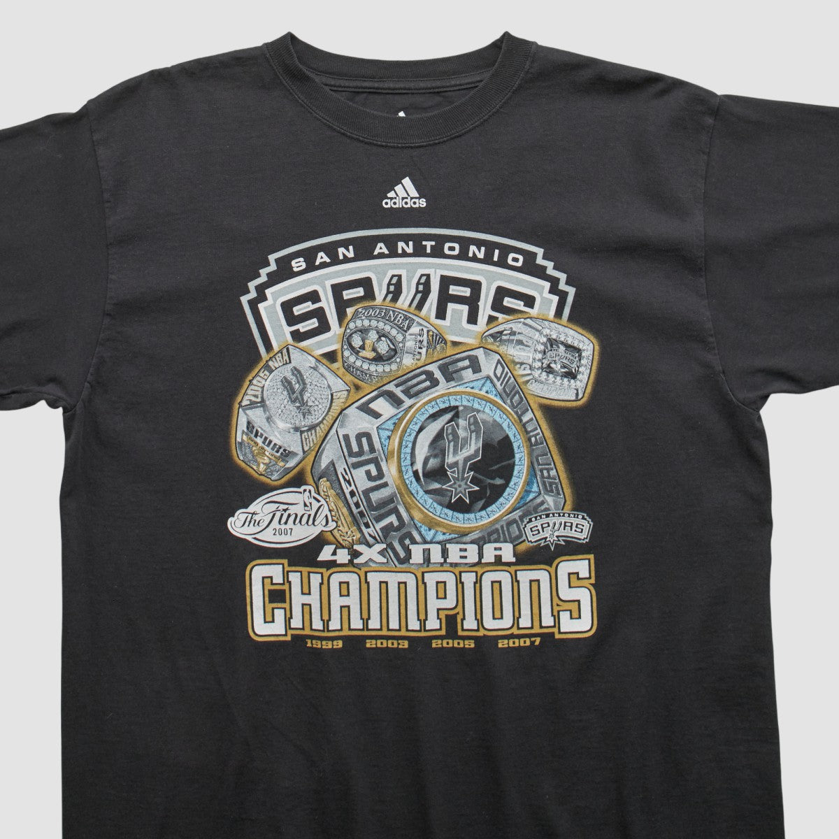San Antonio Spurs 2007 T-shirt Black Vintage | Adidas Lifestyle