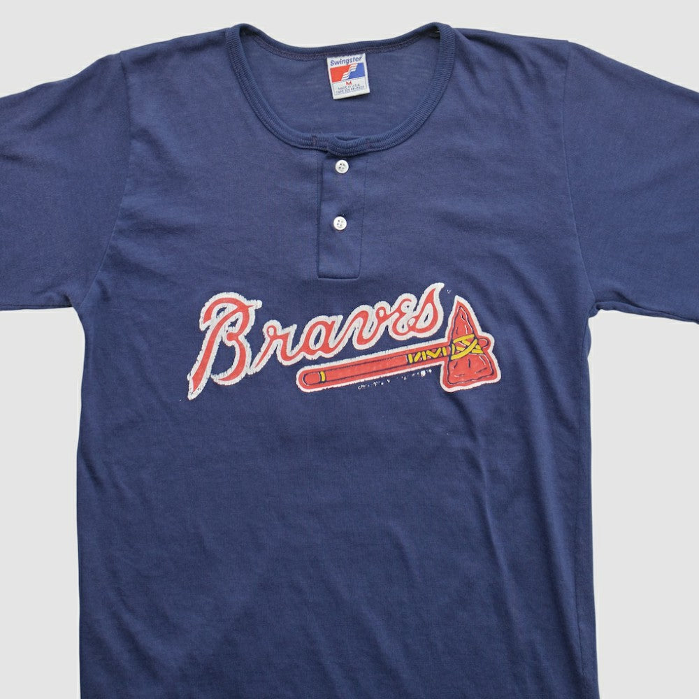 Atlanta Braves Swingster 90s T-shirt - Navy - Vintage - Fanatics Online