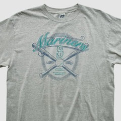 Seattle Mariners Lee Apparel 2001 T-shirt - Heather Gray - Vintage - Fanatics Sale