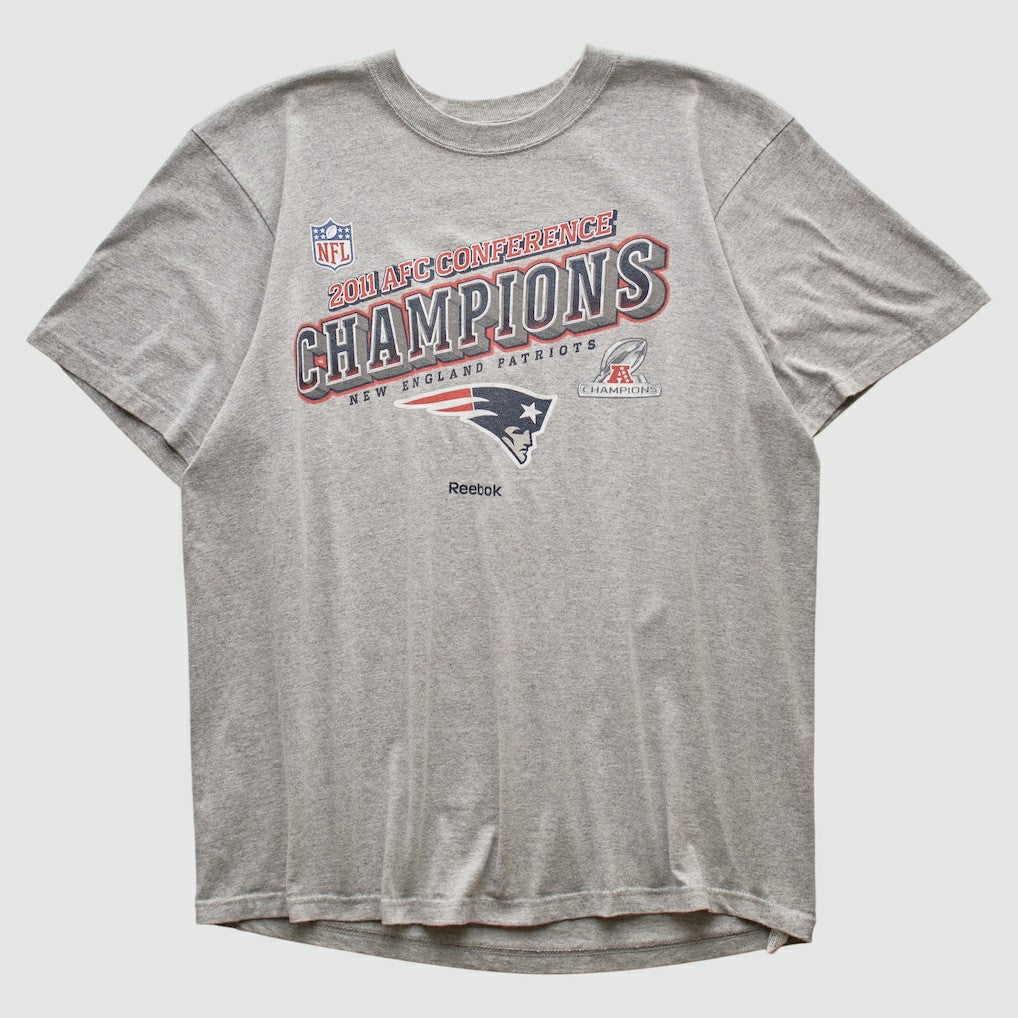 Fanatics New England Patriots Reebok 2011 T-shirt Heather Gray Vintage