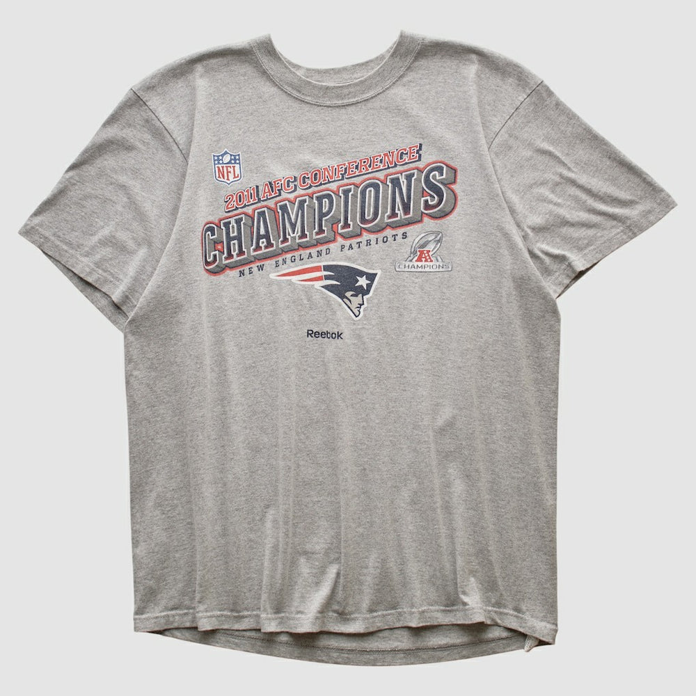 Fanatics New England Patriots Reebok 2011 T-shirt Heather Gray Vintage