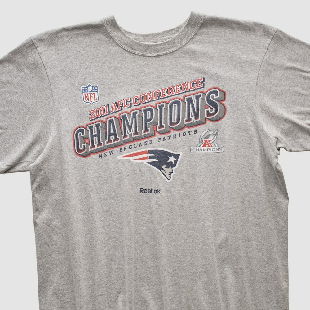 Fanatics New England Patriots Reebok 2011 T-shirt Heather Gray Vintage