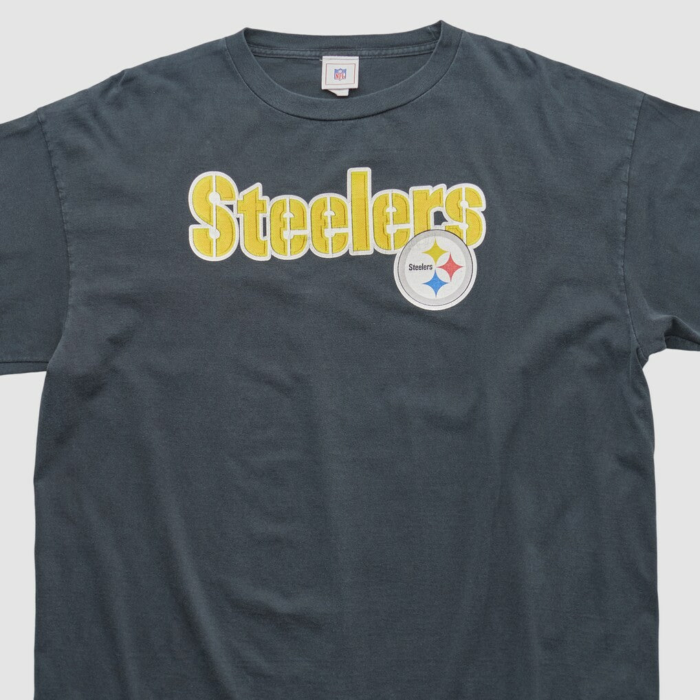 Fanatics Pittsburgh Steelers NFL 2000s Long Sleeve T-shirt Charcoal Vintage