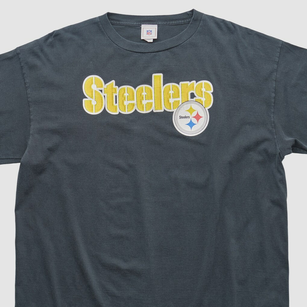 Fanatics Pittsburgh Steelers NFL 2000s Long Sleeve T-shirt Charcoal Vintage