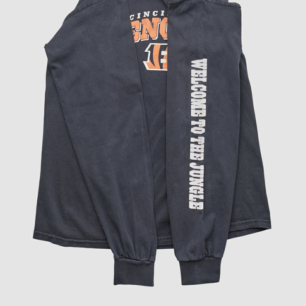 Fanatics Cincinnati Bengals NFL 2010s Long Sleeve T-shirt Charcoal Vintage