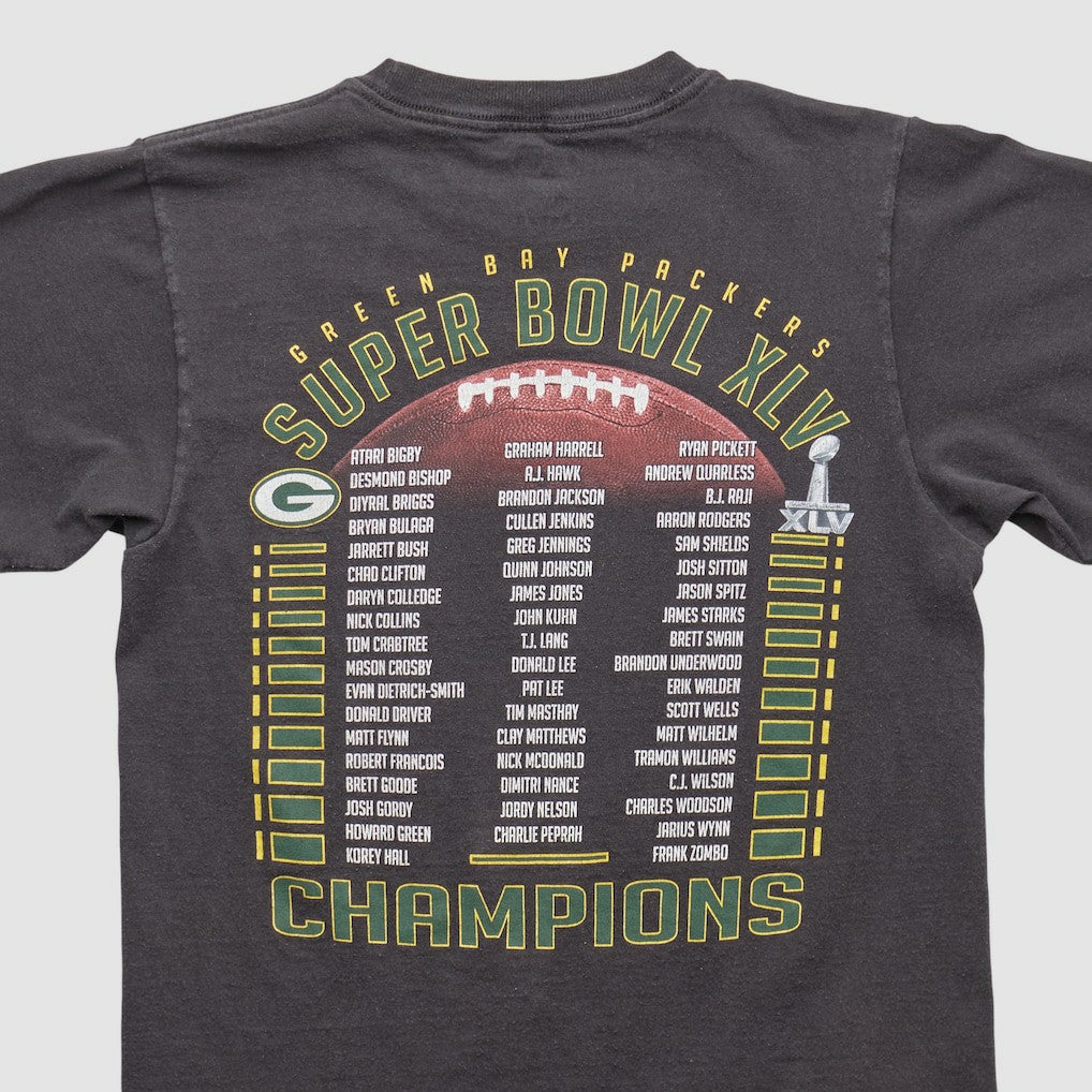 Fanatics Green Bay Packers Reebok 2011 T-shirt Black Vintage