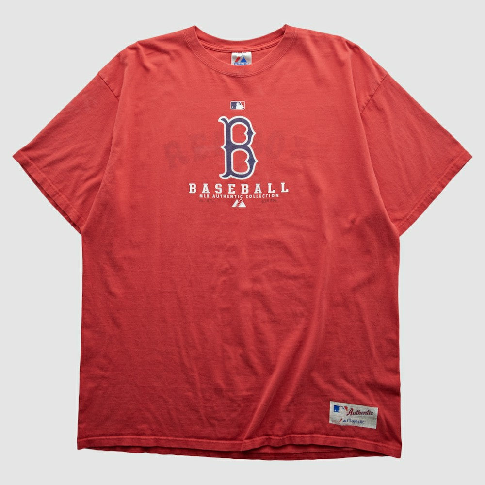 Boston Red Sox Majestic 2000s T-shirt - Red - 3XVintage - Fanatics Sale