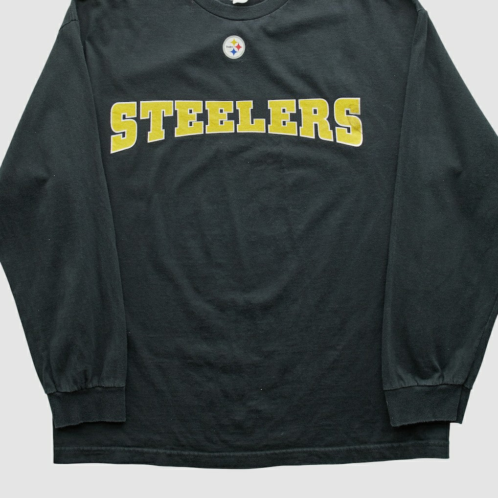 Fanatics Pittsburgh Steelers NFL 2000s Long Sleeve T-shirt Black Vintage
