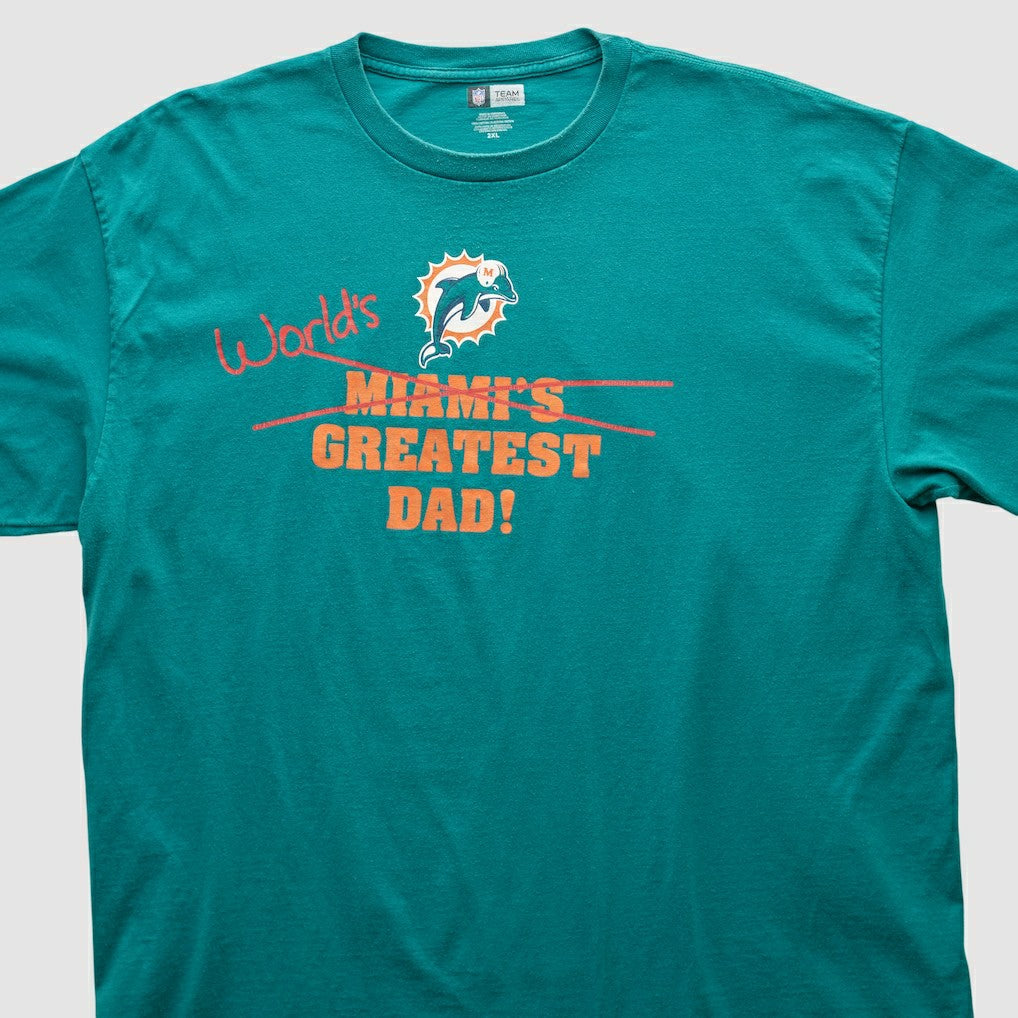 Fanatics Miami Dolphins NFL 2010s T-shirt Teal Vintage