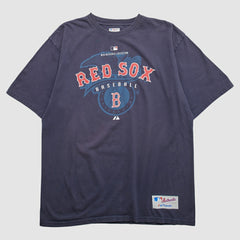 Boston Red Sox Majestic 2000s T-shirt - Navy - 2XVintage - Fanatics Sale
