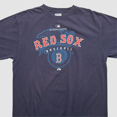 Boston Red Sox Majestic 2000s T-shirt - Navy - 2XVintage - Fanatics Sale