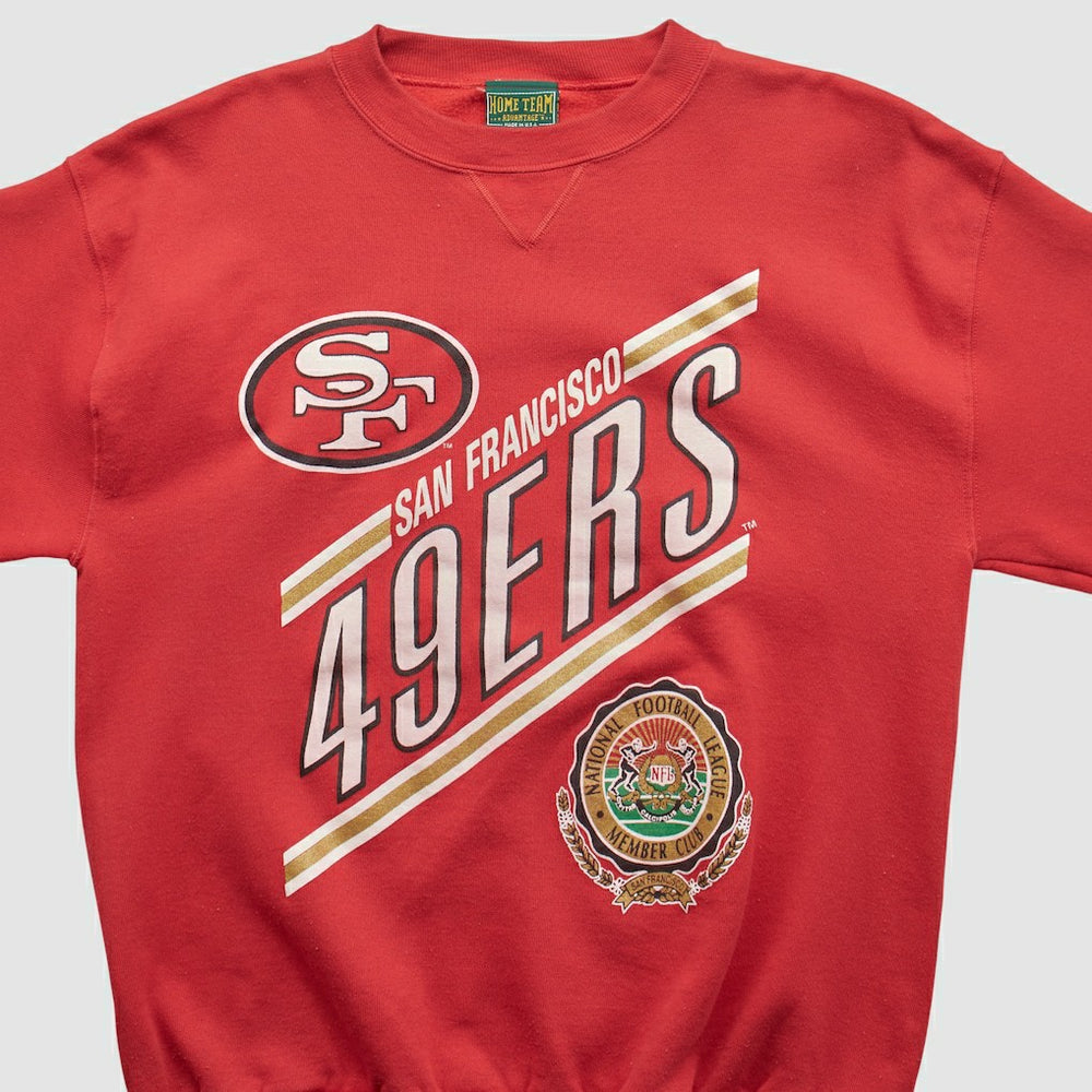 Fanatics San Francisco 49ers Home Team Advantage 90s Pullover Sweatshirt Red Vintage