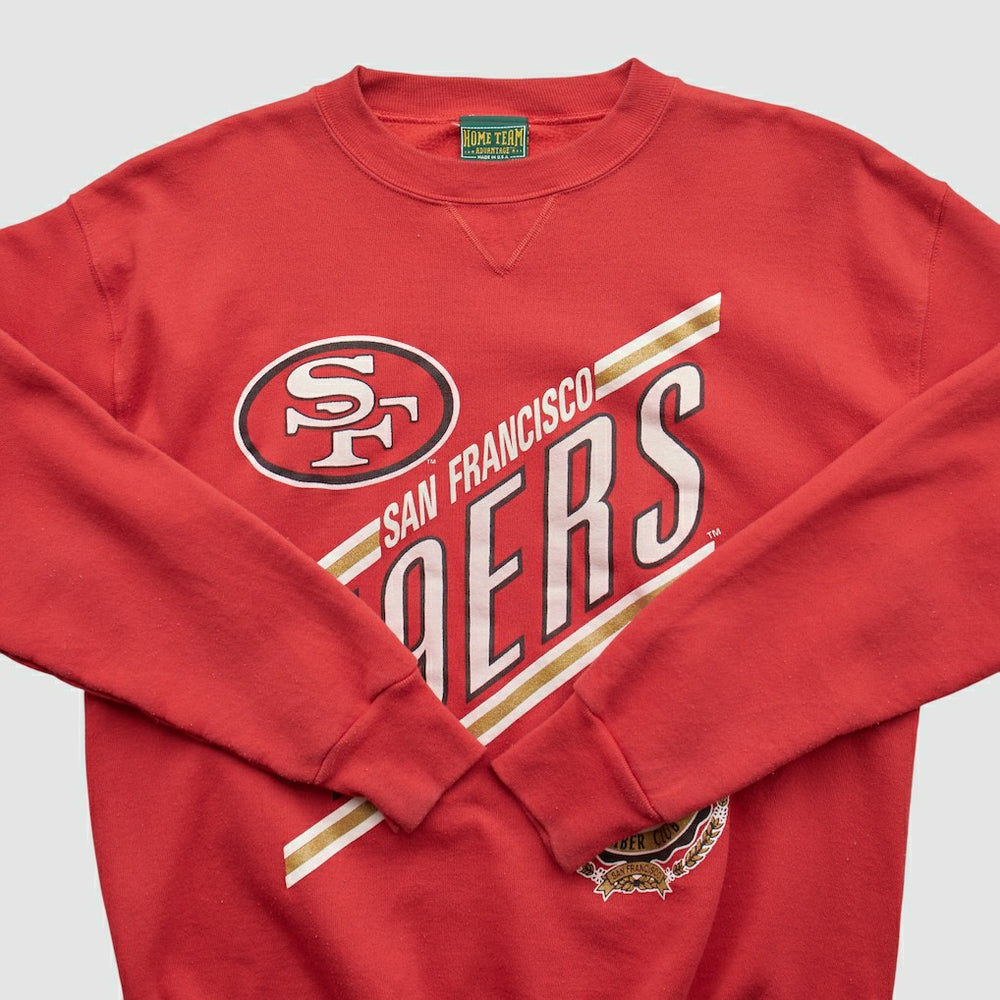 Fanatics San Francisco 49ers Home Team Advantage 90s Pullover Sweatshirt Red Vintage