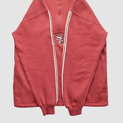 Fanatics San Francisco 49ers NFL 2000s 1/4 Zip Sweatshirt Red Vintage