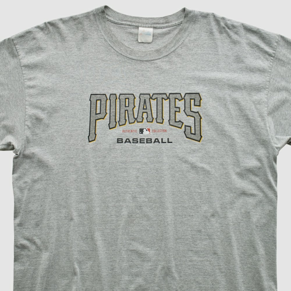 Pittsburgh Pirates Majestic 2003 T-shirt - Heather Gray - 3XVintage - Fanatics Online