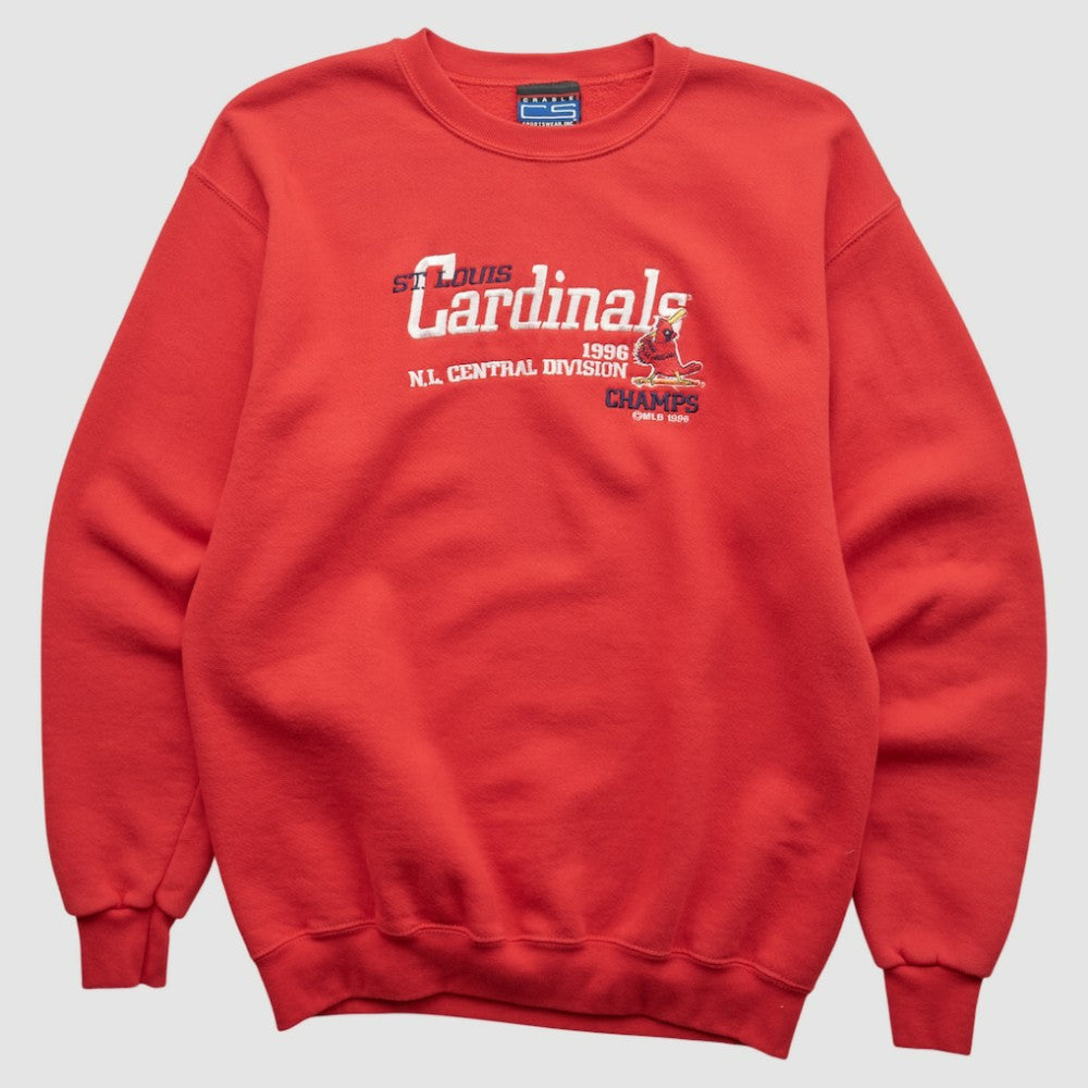 St. Louis Cardinals CS Sportswear 1996 Pullover Sweatshirt - Red - Vintage - Fanatics Online