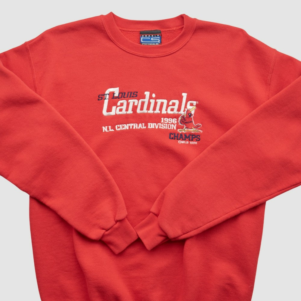 St. Louis Cardinals CS Sportswear 1996 Pullover Sweatshirt - Red - Vintage - Fanatics Online