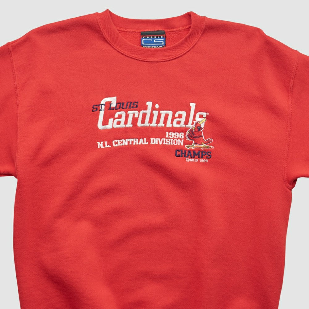 St. Louis Cardinals CS Sportswear 1996 Pullover Sweatshirt - Red - Vintage - Fanatics Online