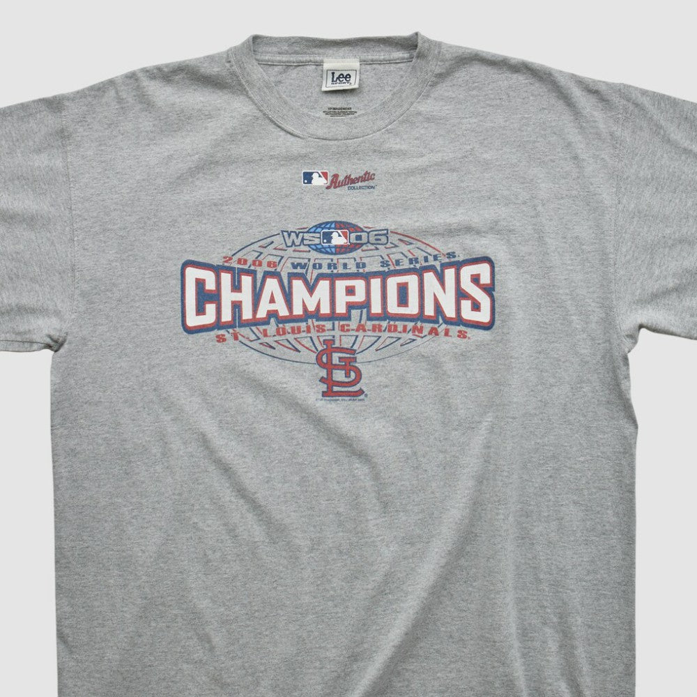 St. Louis Cardinals Lee Apparel 2006 T-shirt - Heather Gray - 2XVintage - Fanatics on Sale