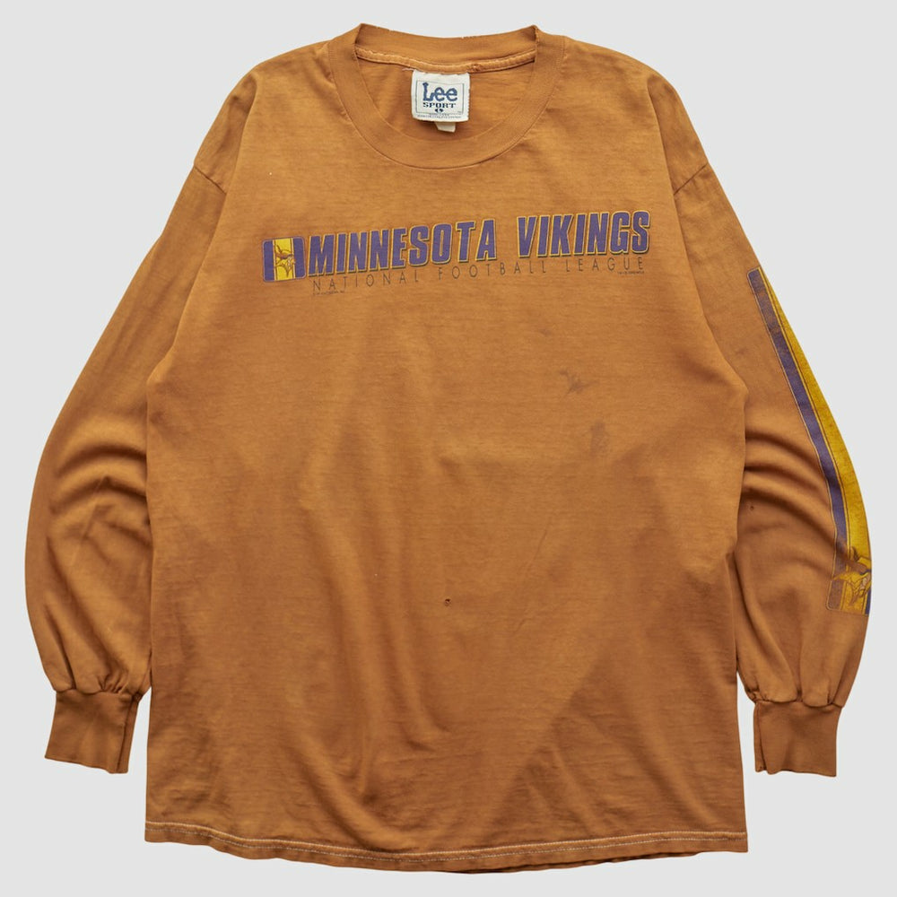 Fanatics Minnesota Vikings Lee Apparel 2000s Long Sleeve T-shirt Brown Vintage