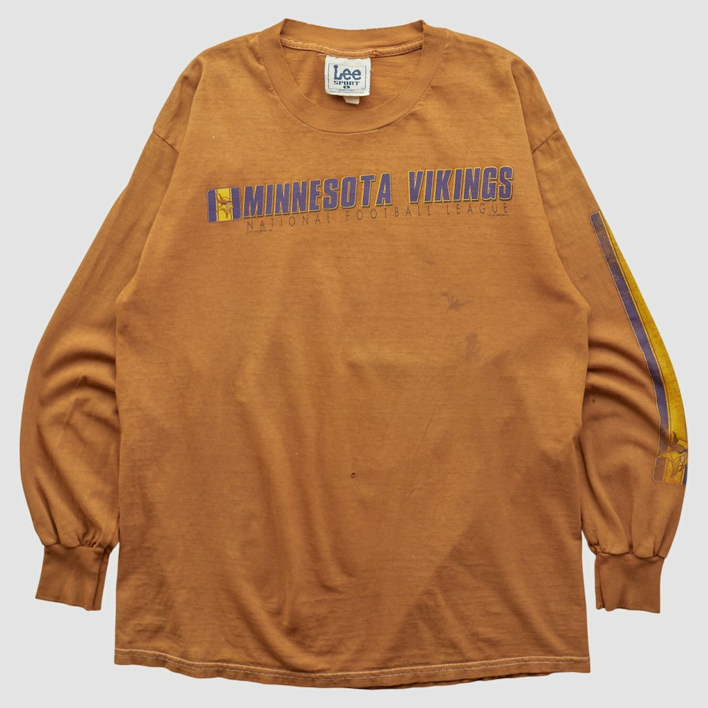 Fanatics Minnesota Vikings Lee Apparel 2000s Long Sleeve T-shirt Brown Vintage