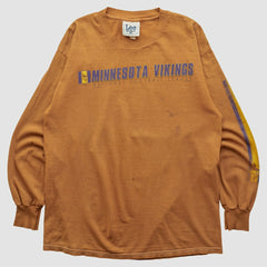 Fanatics Minnesota Vikings Lee Apparel 2000s Long Sleeve T-shirt Brown Vintage