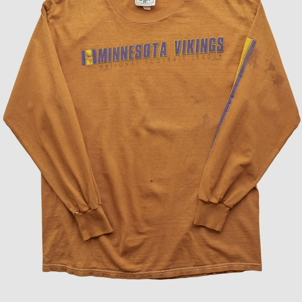 Fanatics Minnesota Vikings Lee Apparel 2000s Long Sleeve T-shirt Brown Vintage