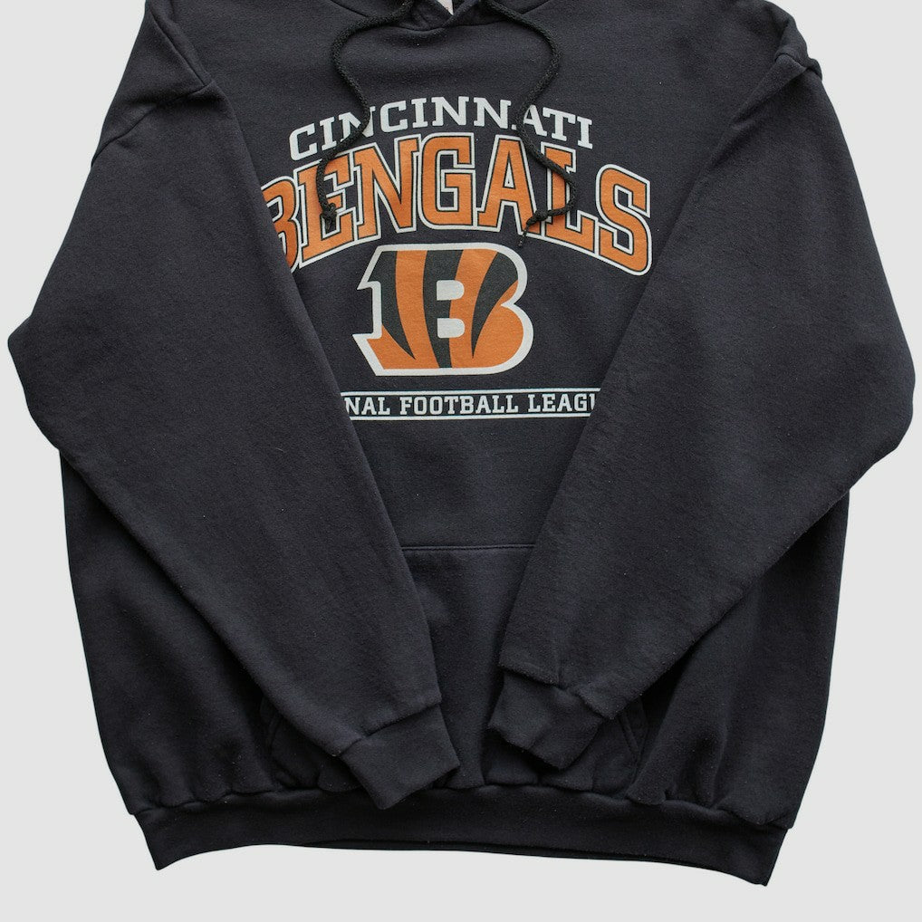 Fanatics Cincinnati Bengals NFL 2010s Hooded Pullover Sweatshirt Black Vintage
