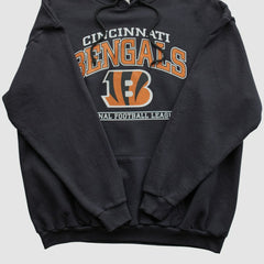 Fanatics Cincinnati Bengals NFL 2010s Hooded Pullover Sweatshirt Black Vintage