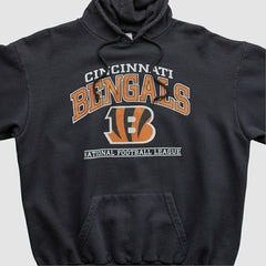 Fanatics Cincinnati Bengals NFL 2010s Hooded Pullover Sweatshirt Black Vintage