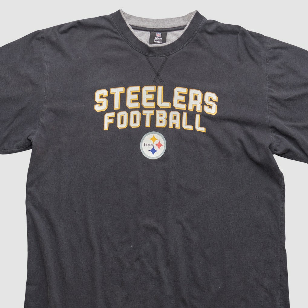 Fanatics Pittsburgh Steelers Reebok 2010s Long Sleeve T-shirt Black Vintage