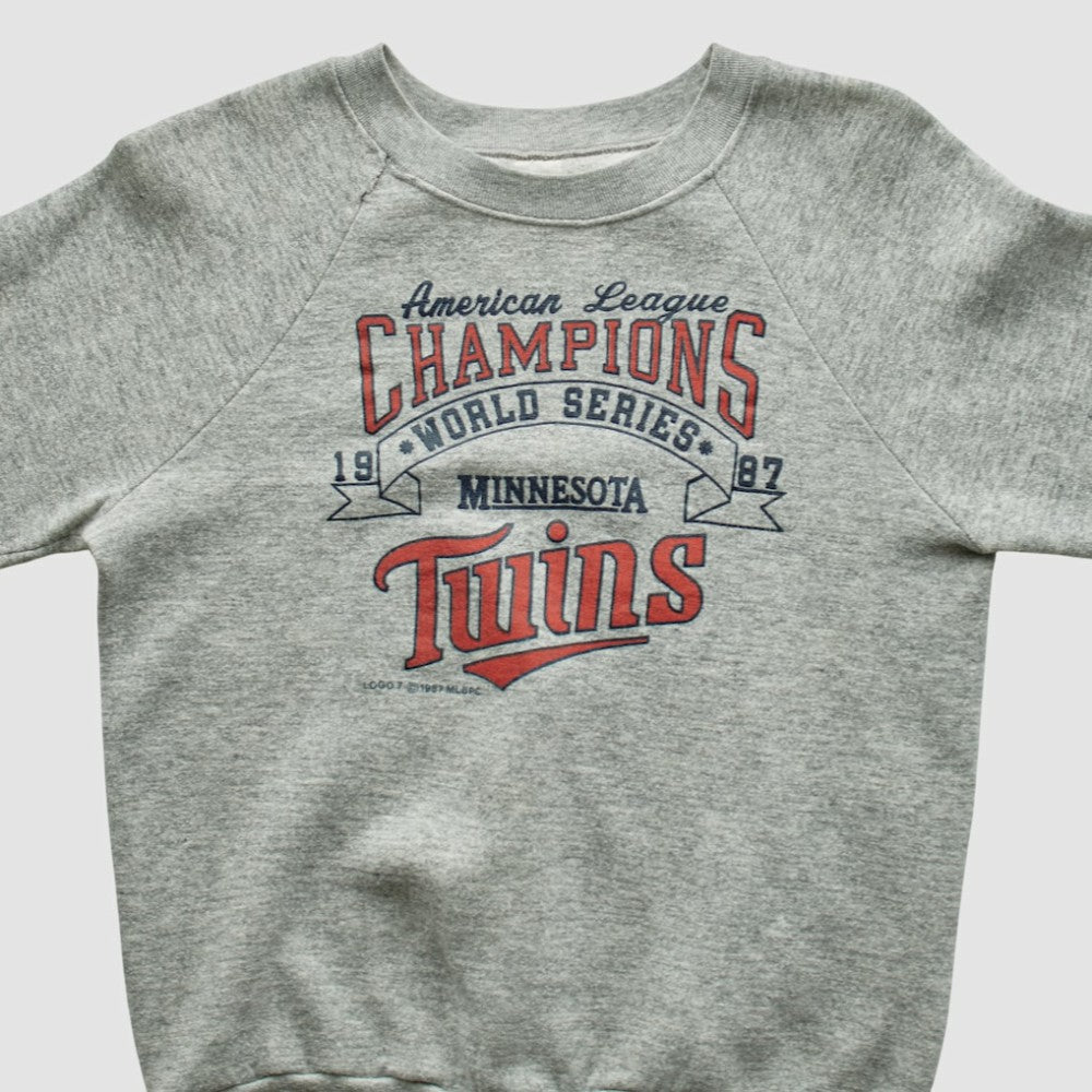 Minnesota Twins 1987 Pullover Sweatshirt - Heather Gray - XVintage - Fanatics Online