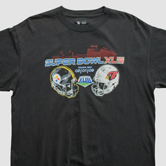 Fanatics Superbowl XLIII NFL 2009 T-shirt Black Vintage
