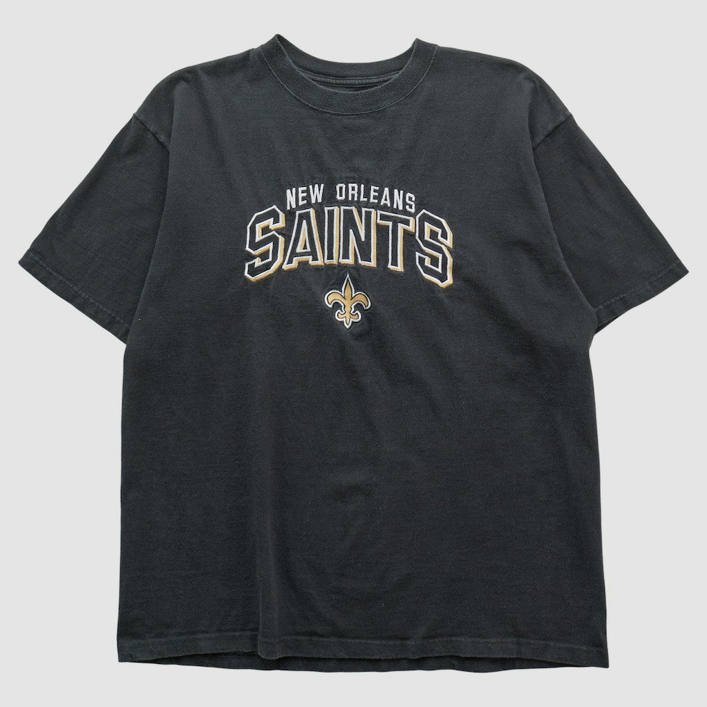 Fanatics New Orleans Saints Reebok 2000s T-shirt Black Vintage