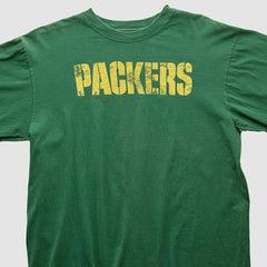 Fanatics Green Bay Packers Reebok 2000s Long Sleeve T-shirt Green Vintage