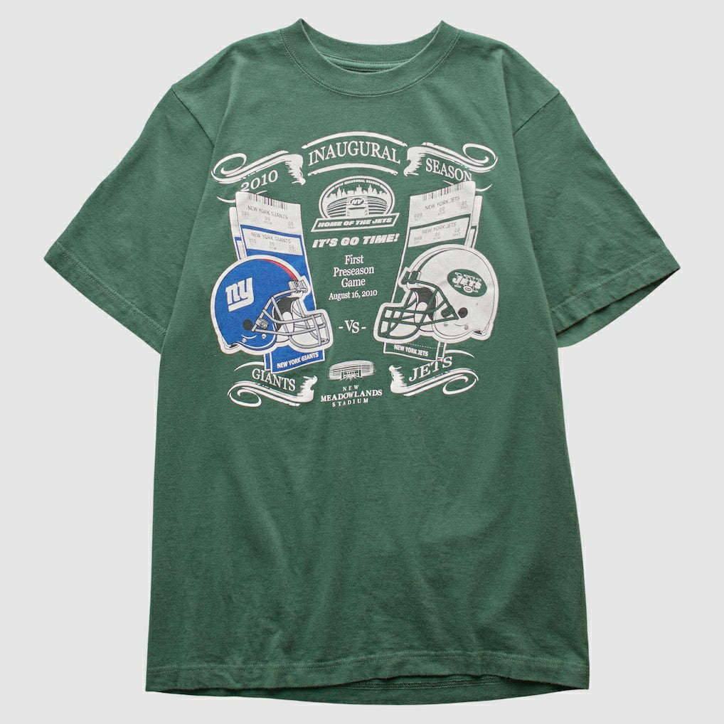 Fanatics New York Jets Reebok 2010 T-shirt Green Vintage